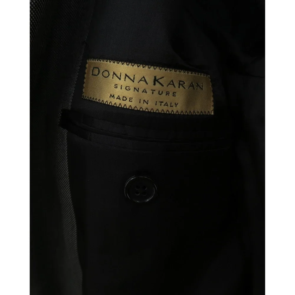 Donna Karan Signature Mens Gray 100% Wool 3 Button Suit Made in Italy 44R 38W